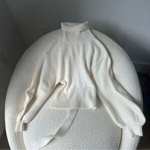 JLUXLABEL Tie-Back Turtleneck Sweater